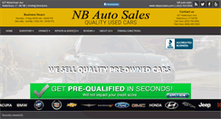 Desktop Screenshot of nbautosales.com
